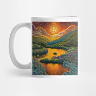 Retro Rainbow Reflections magical Mug